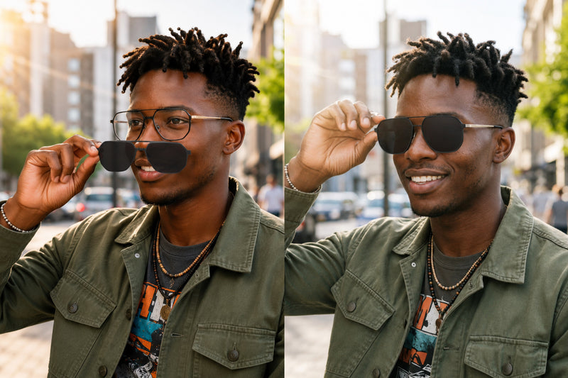 Prescription Glasses | Ultra-Light Titanium Alloy Magnetic Clip-On Frame