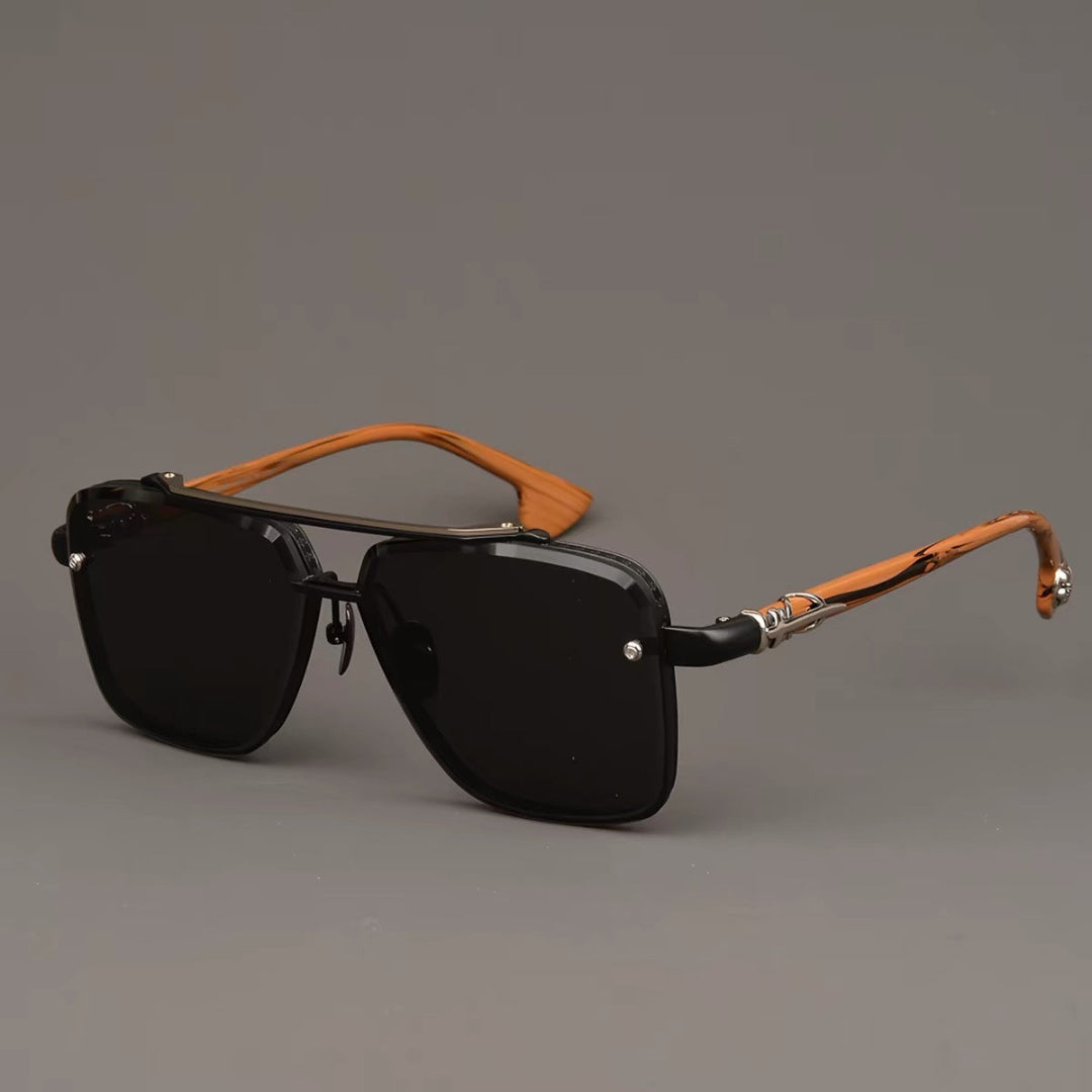 Sunglasses | Retro Double Bridge Square Frame