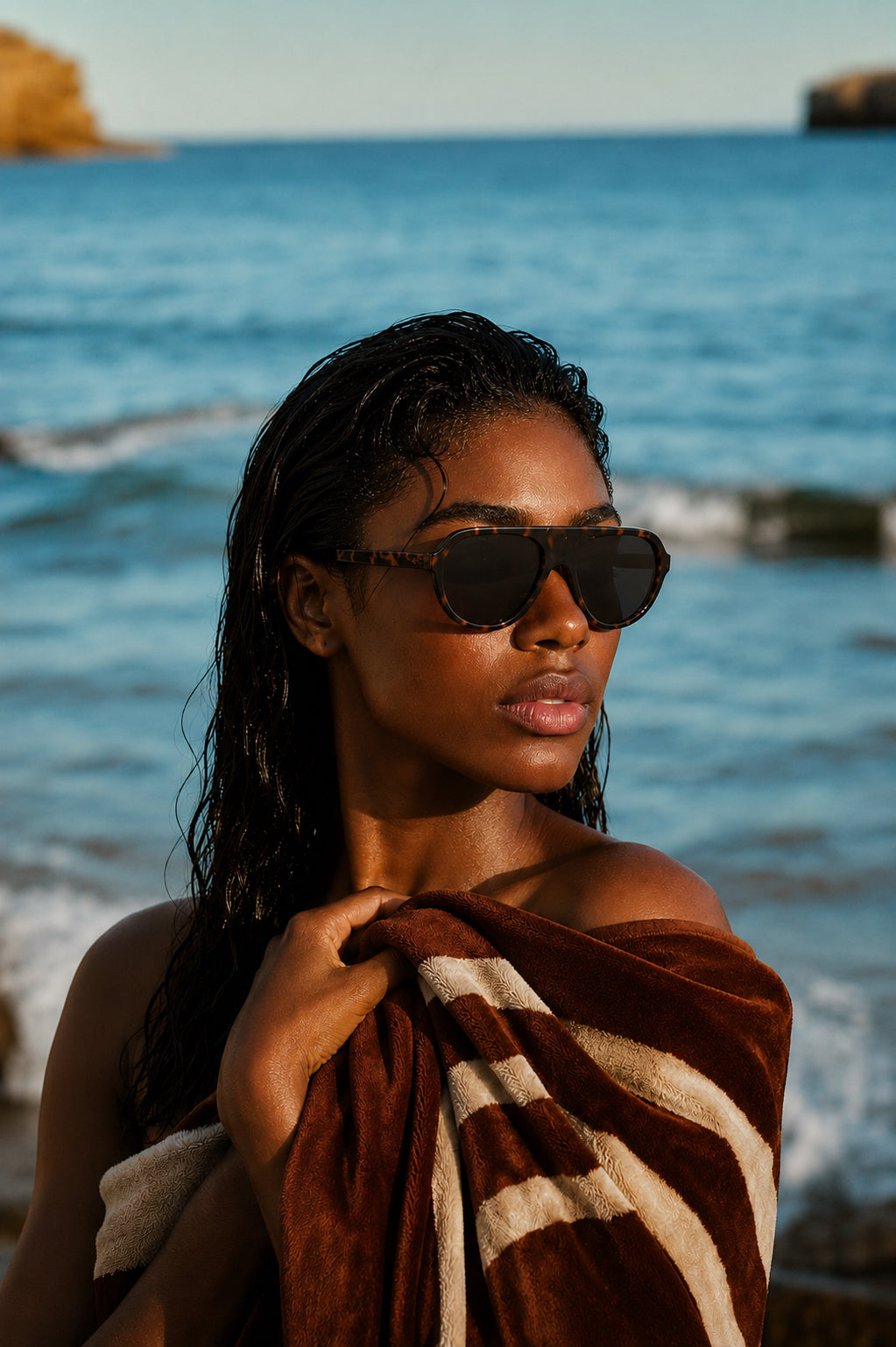 Prescription Sunglasses | Retro Single Bridge Pilot Oval Frame