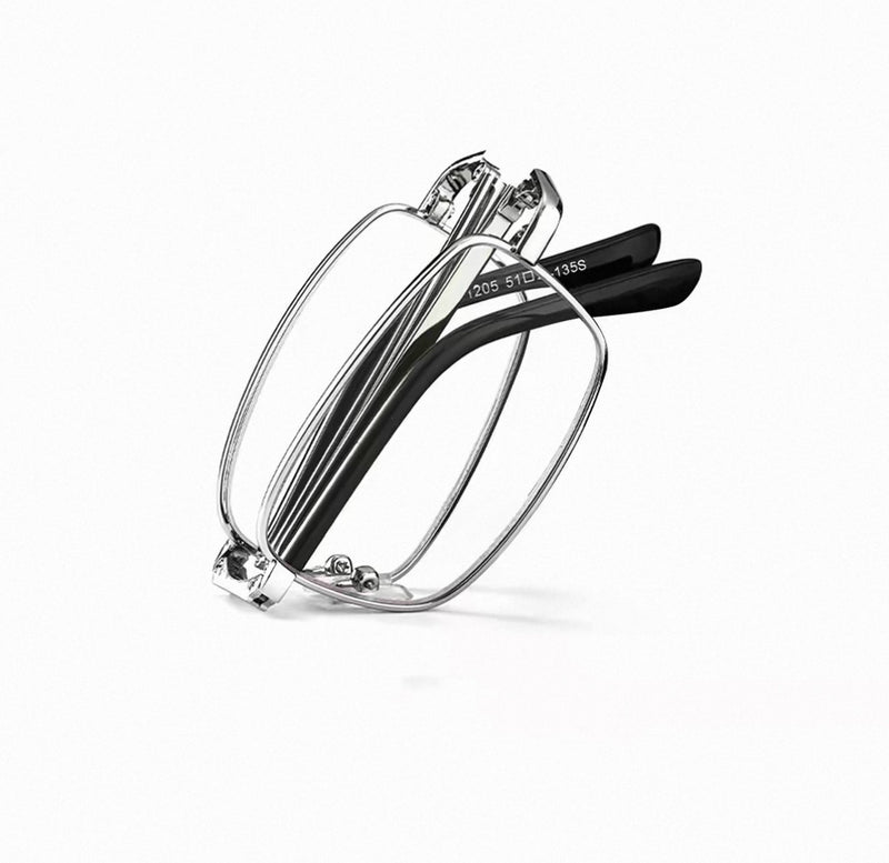 Three-Step Foldable Portable Prescription Reading Glasses