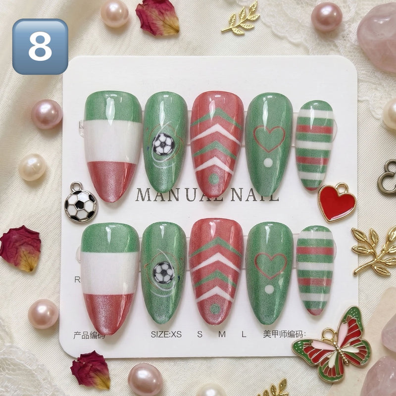 Press On Nails 30Pcs, Free Jelly Glue & Nail File