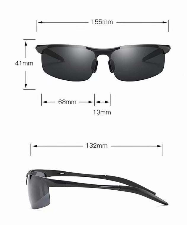 Prescription Sunglasses | Rimless Polarized Driving Sports Sunglasses