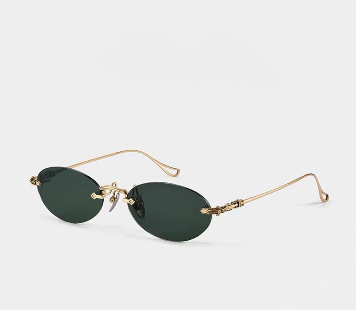 Prescription Sunglasses | Rimless Vintage Oval