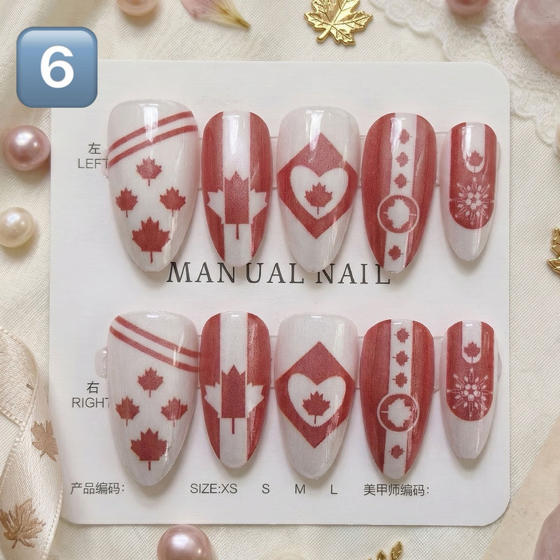 Press On Nails 30Pcs, Free Jelly Glue & Nail File
