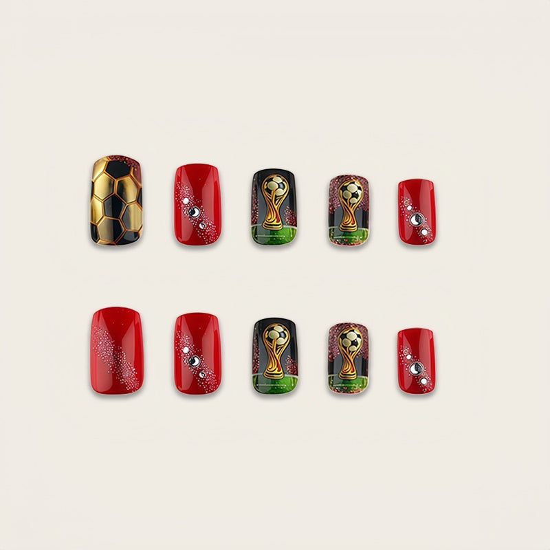 Press-on Nails 24Pcs, False Nail Tips With Jelly Glue & Nail File