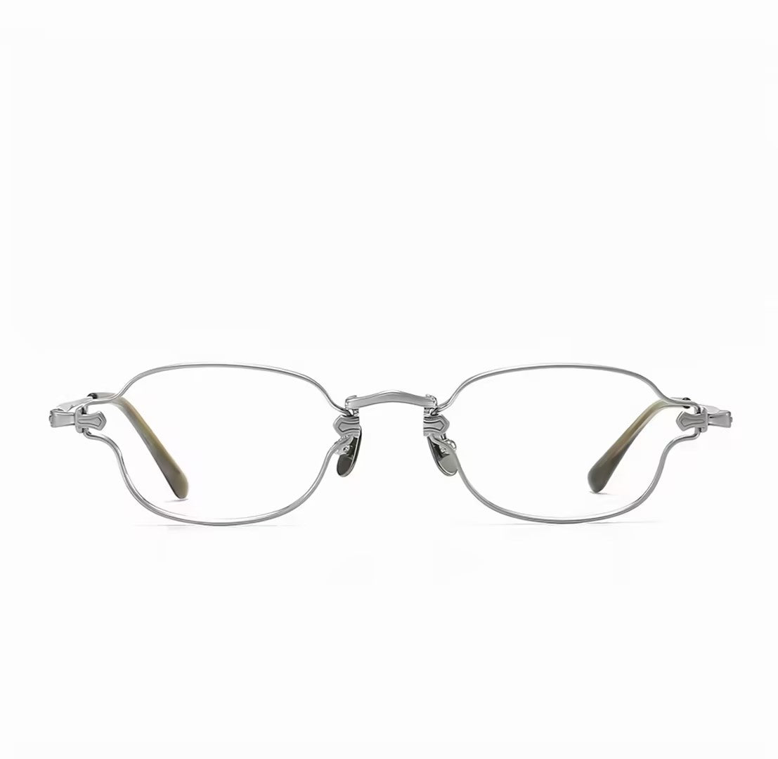 Prescription Glasses | Vintage Tiny Oval Titanium Optical Frames
