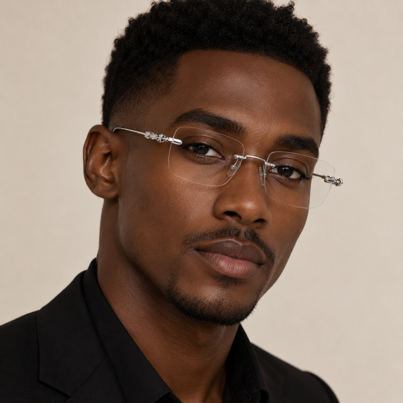 Prescription Glasses | Rimless Ultra-Light Titanium Frame