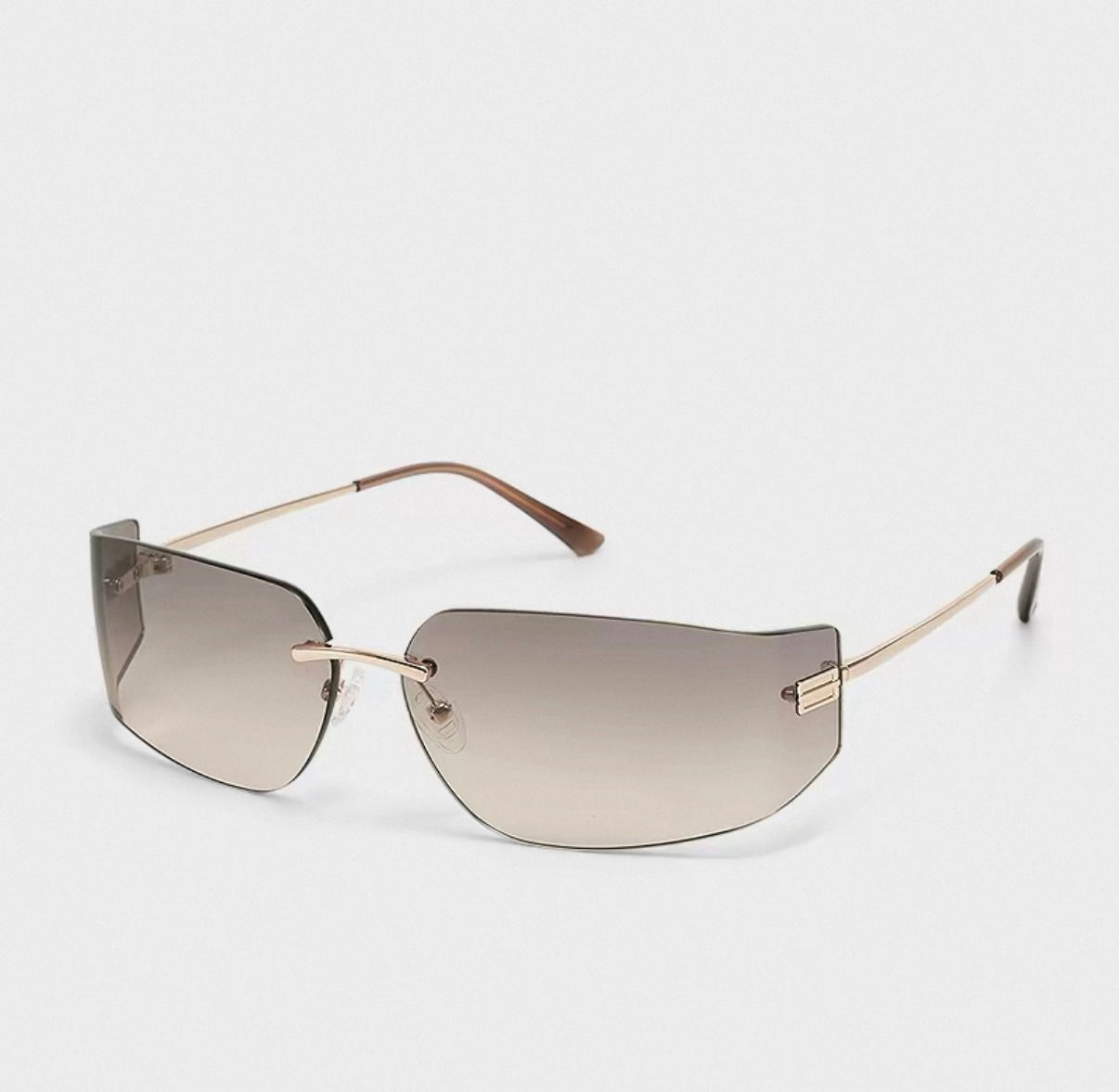 Sunglasses, Rimless Wrap-Around Nylon