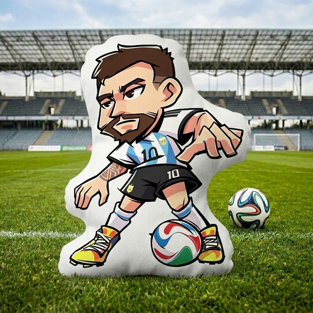 2026 World Cup Commemorative Football Star Shaped Pillow | Cartoon Irregular Sofa Cushion for Fans