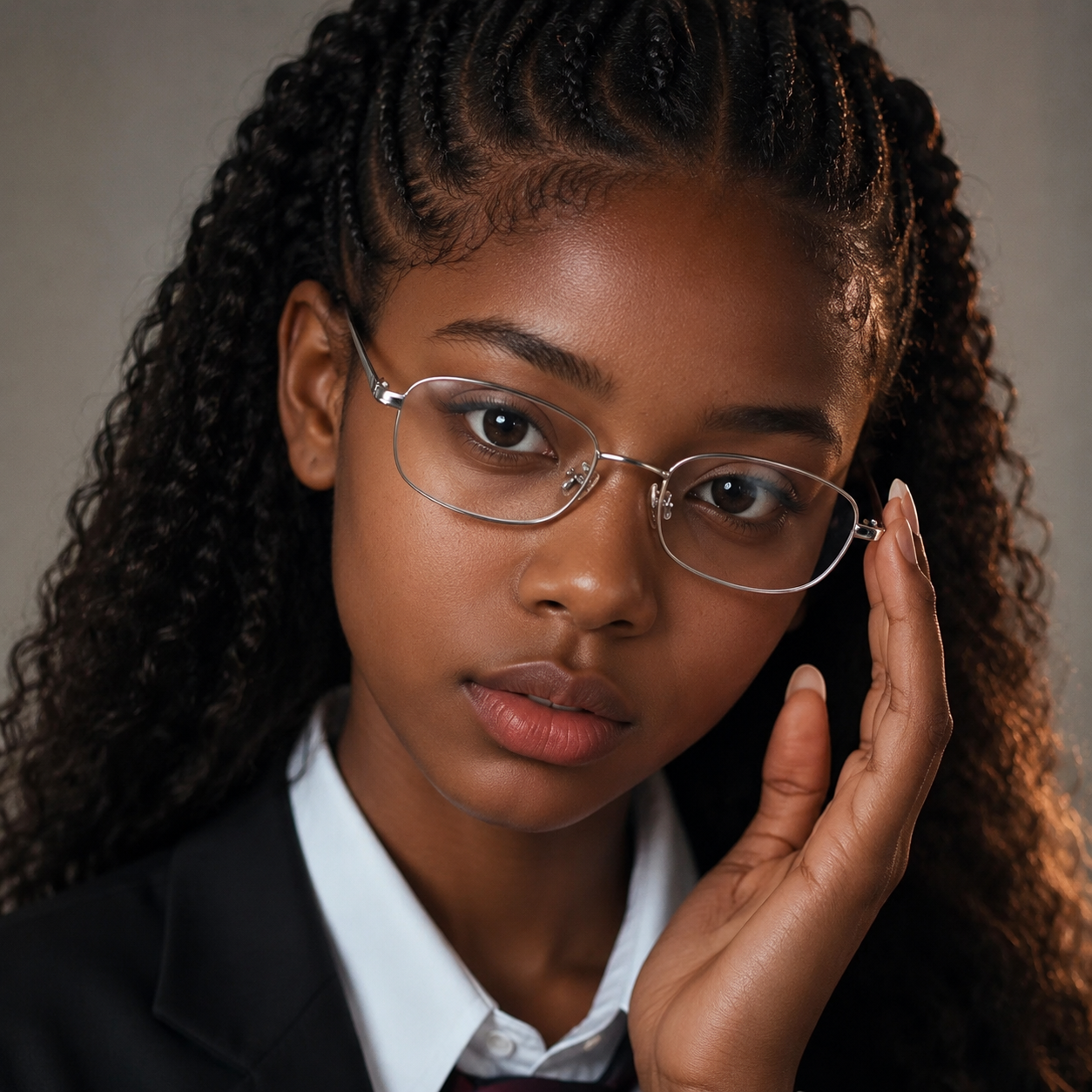 Women Light Gold Metal Glasses | Elegant Luxury Eyewear