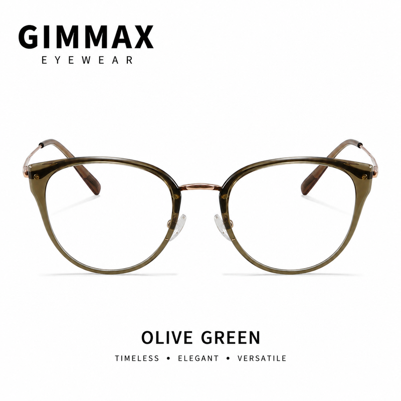 Women Cat Eye Metal Glasses | Elegant Eyewear