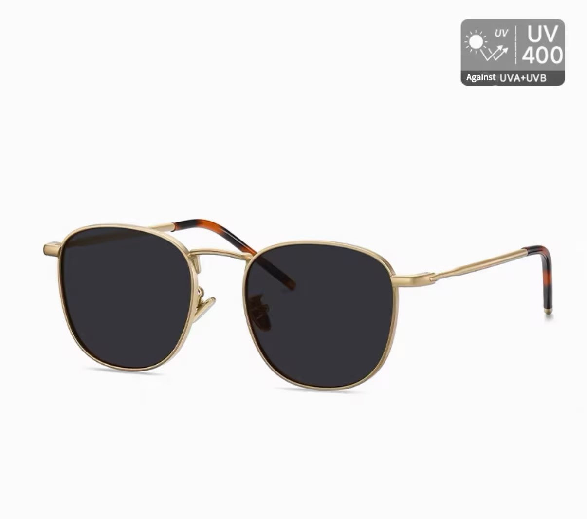Prescription Sunglasses | Retro Square Round Metal