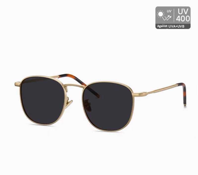 Prescription Sunglasses | Retro Square Round Metal