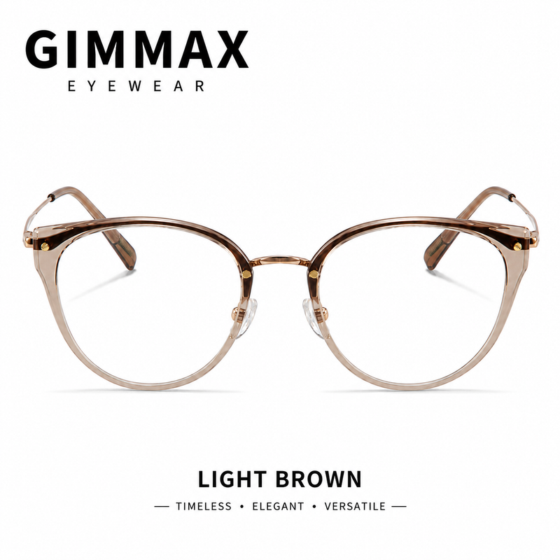Women Cat Eye Metal Glasses | Elegant Eyewear