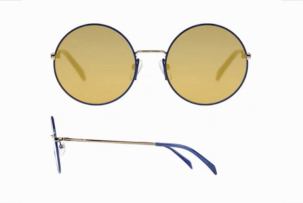 Sunglasses, Vintage Thin Metal Round