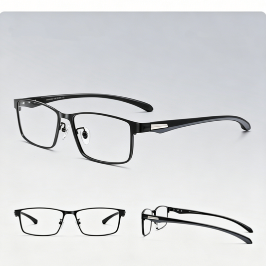 Men Pure Titanium Business Eyeglasses Full Rim  Prescription Available