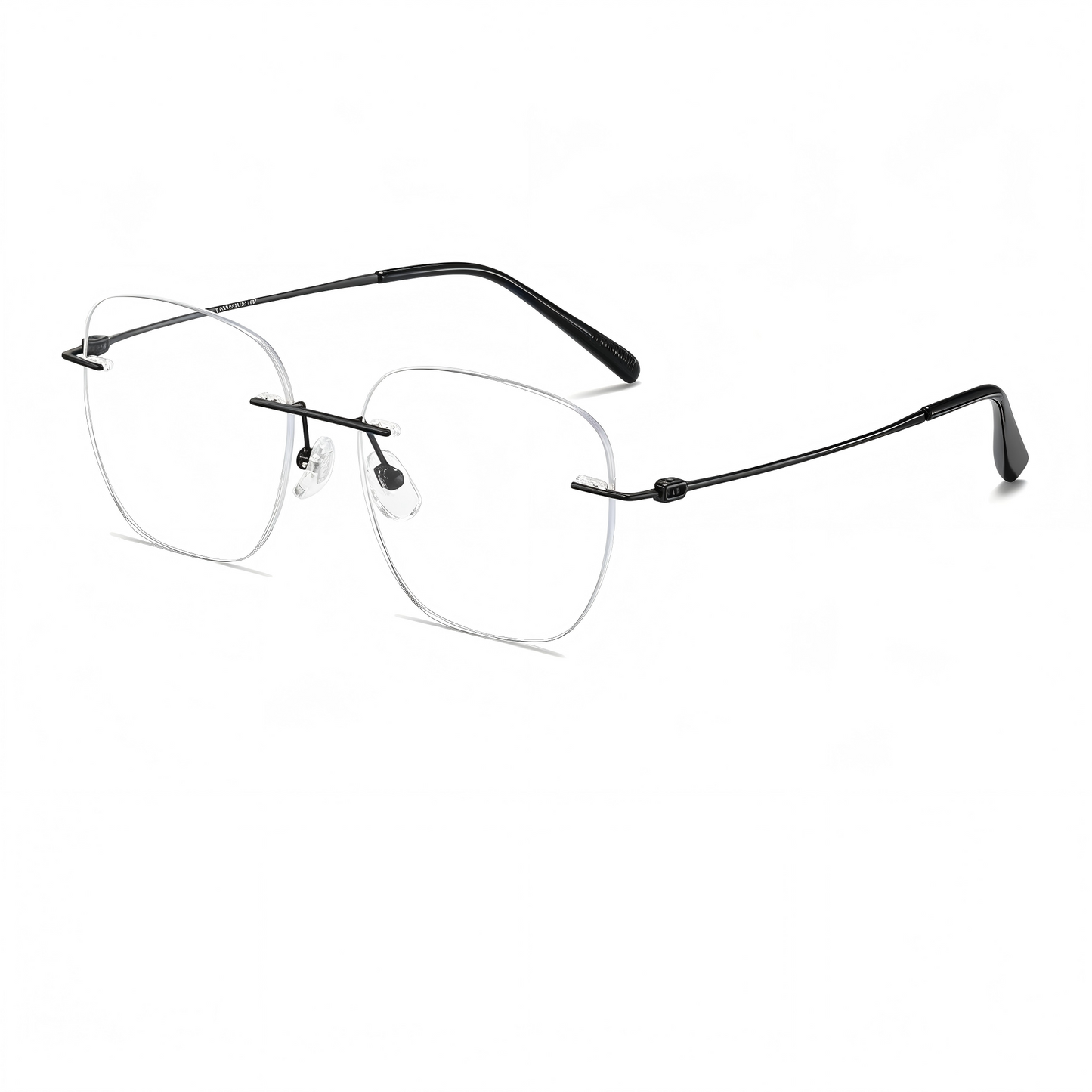 Prescription Glasses | Lightweight Rimless Polygonal Titanium Frame
