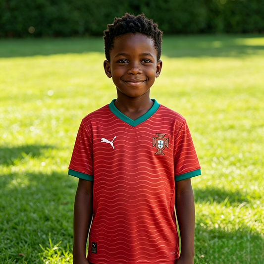 Portugal 2026 New Official Kids Home & Away Football Jersey Sets