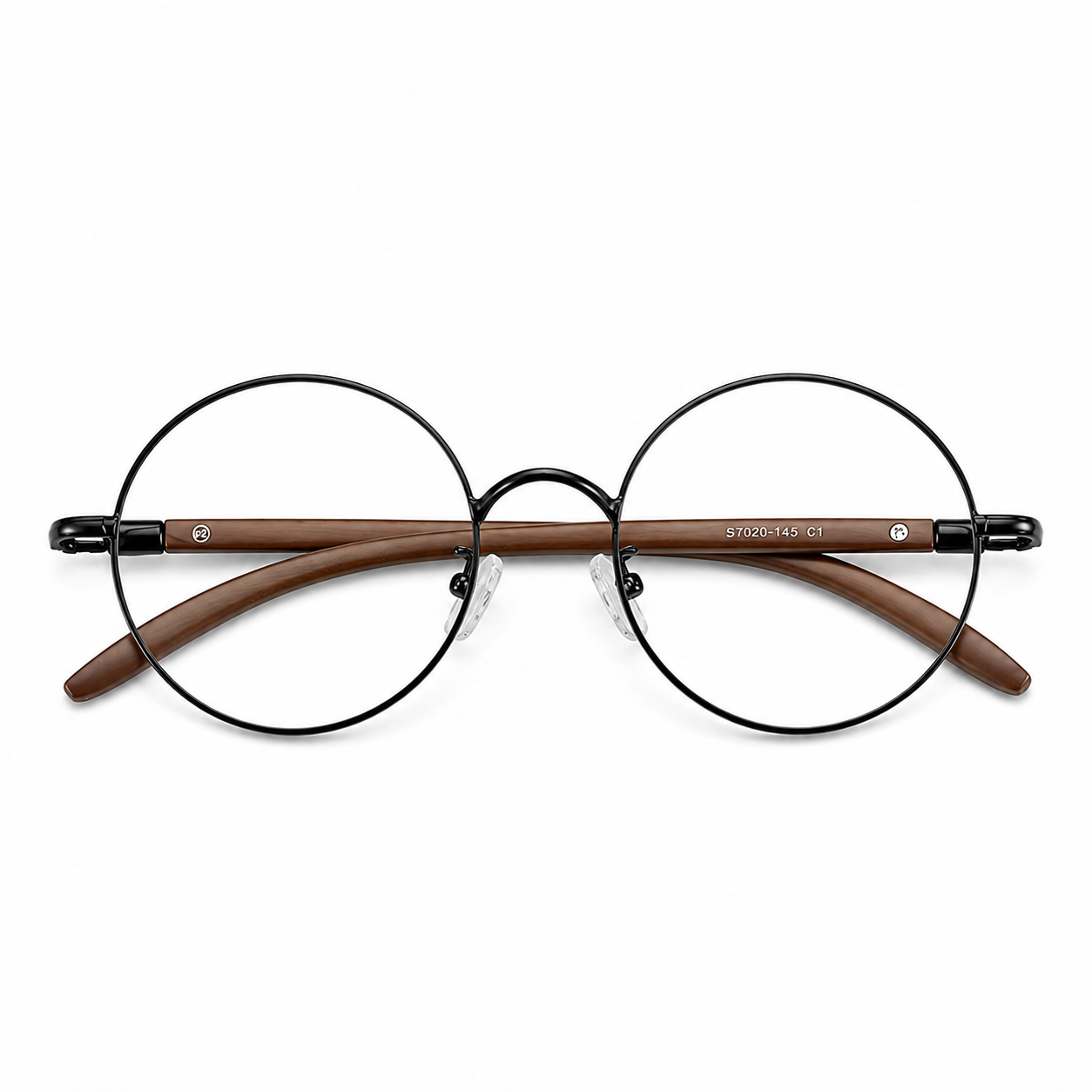 Prescription Eyeglasses | Retro Japanese Black Round Frame