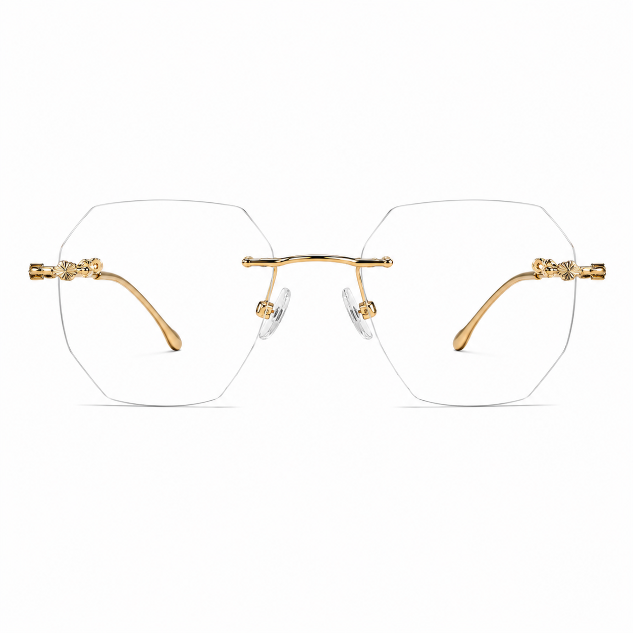 Prescription Unisex Eyeglasses | Ultralight Rimless Pure Titanium Photochromic Blue Light Blocking Frame