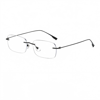 Prescription Glasses | Lightweight Minimal Rimless Frame