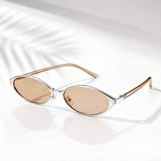 Prescription Sunglasses | Cat Eye Oval Slim Retro Style Frame
