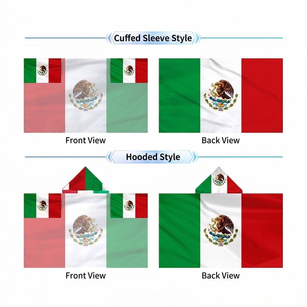 2026 World Cup National Flag Cape, 48 Countries Available, Hooded / Sleeve Tube 2 Styles