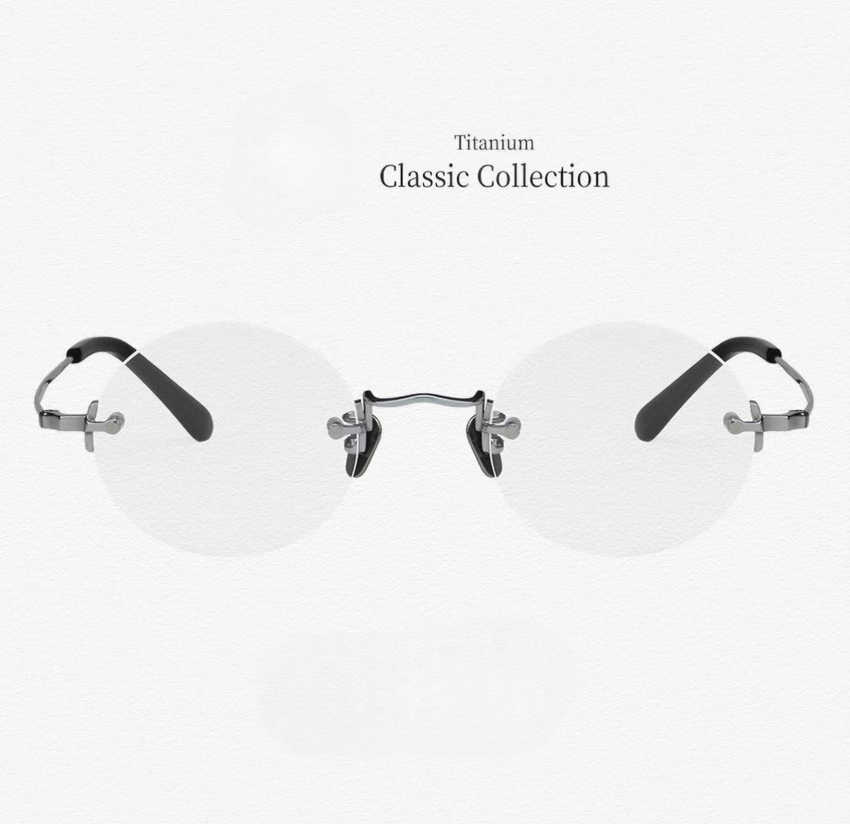 Prescription Glasses | Vintage Rimless Round Titanium Optical Frames