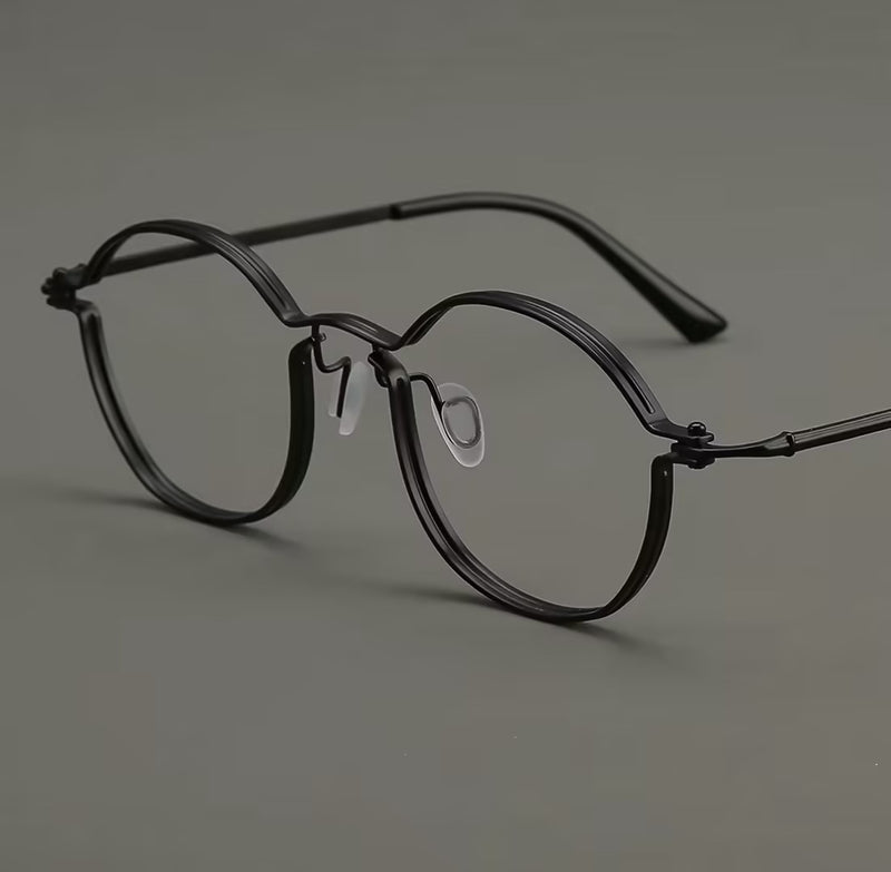 Prescription Glasses | Ultra Thin Wire Titanium Oval Optical Frames