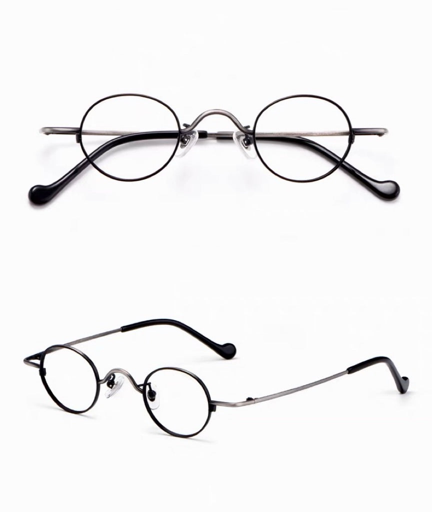 Vintage Mini Small Round Frame Prescription Reading Glasses