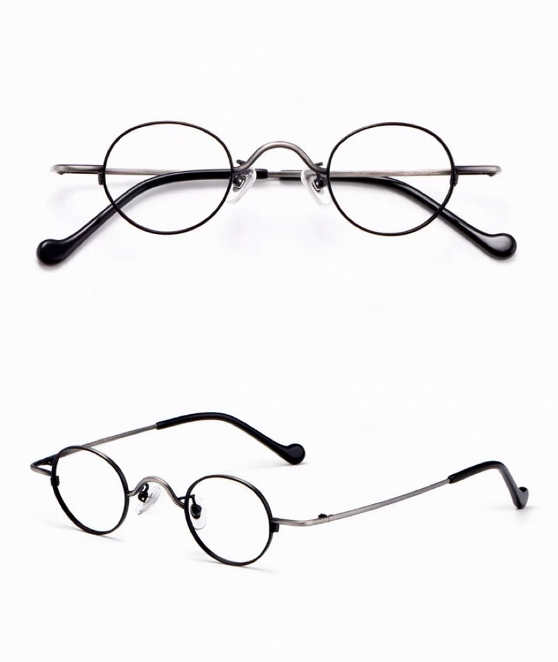 Vintage Mini Small Round Frame Prescription Reading Glasses