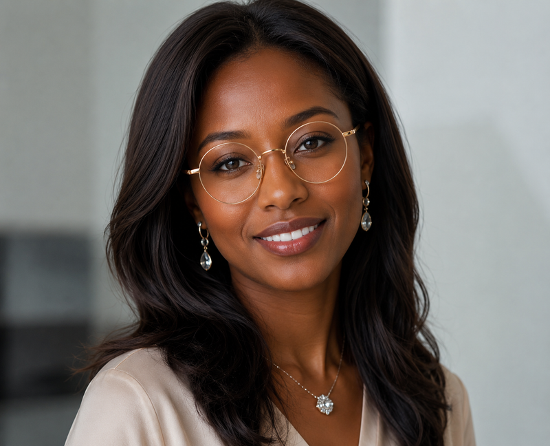 Prescription Glasses | Ultra-Light Round Titanium 11g Designer Frame