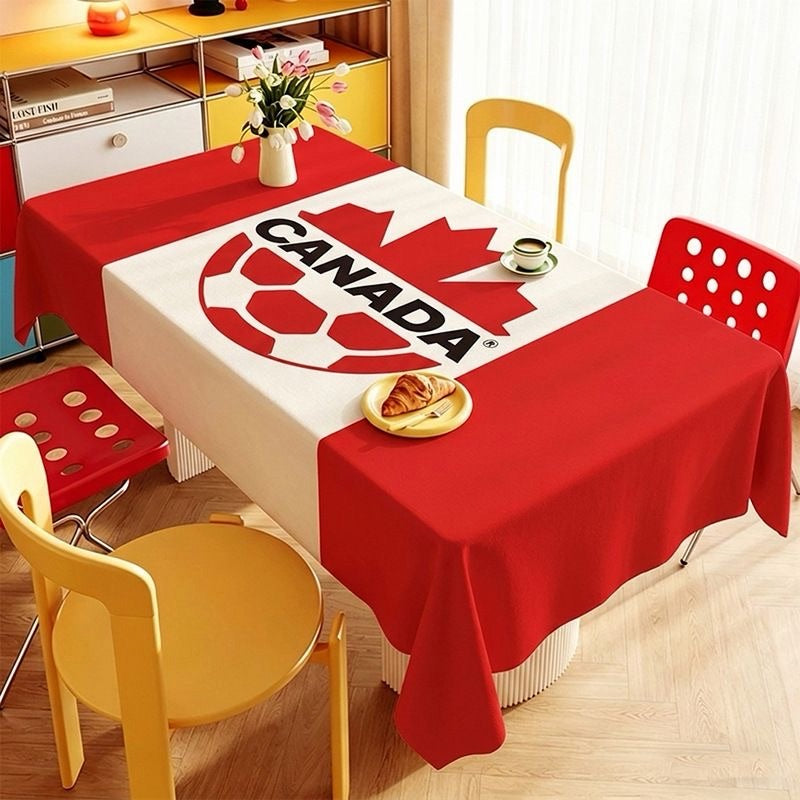 2026 World Cup National Team Tablecloth, 24 Countries & Multiple Sizes Optional