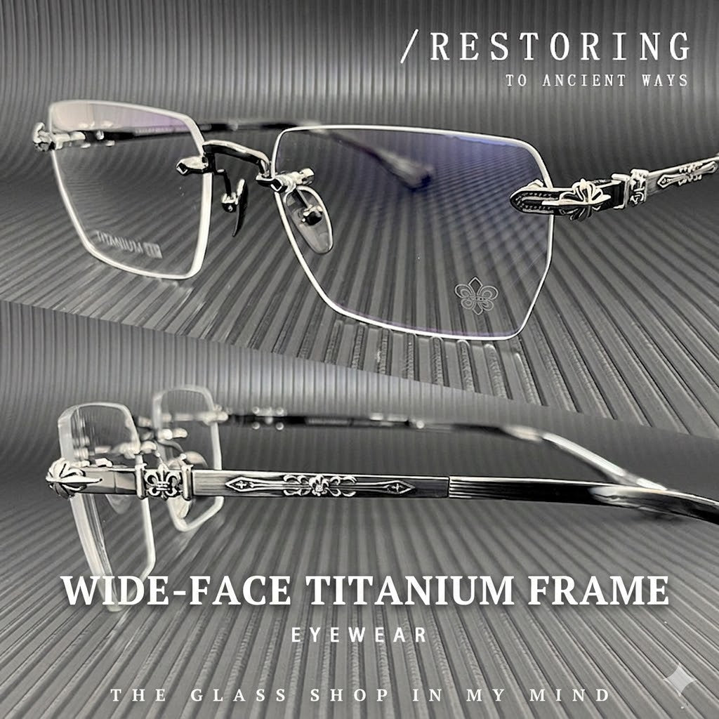 Prescription Men’s Eyeglasses | Vintage Rimless Photochromic Glasses