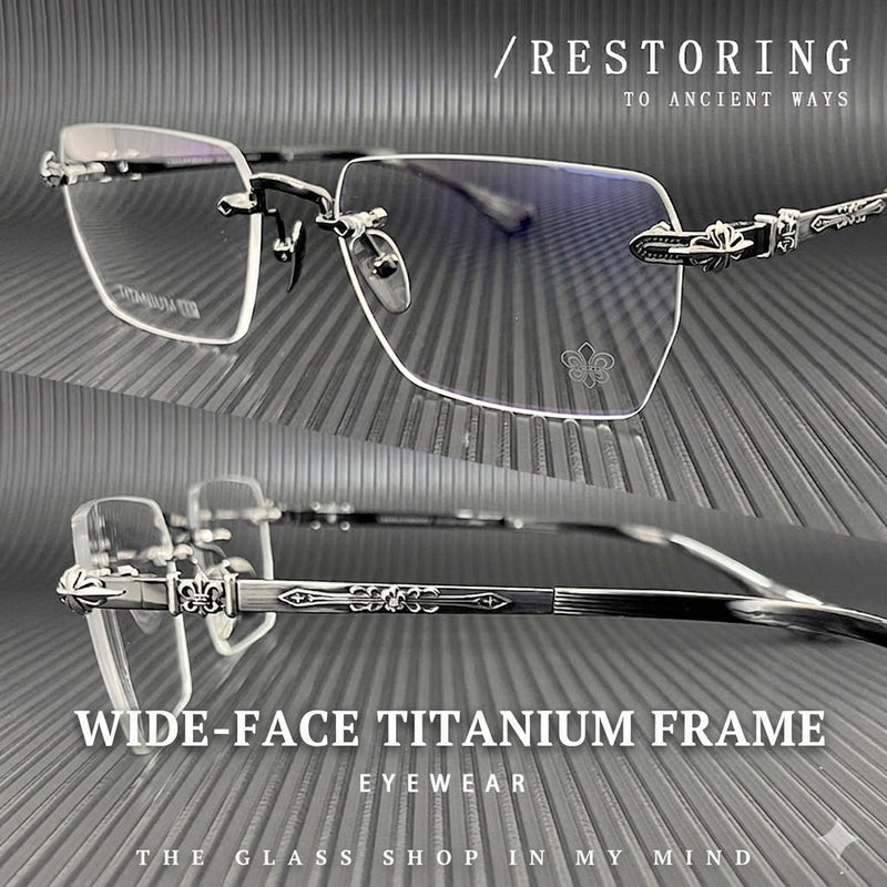Prescription Men’s Eyeglasses | Vintage Rimless Photochromic Glasses