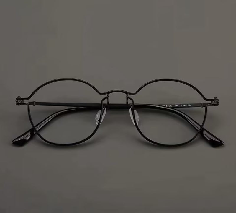 Prescription Glasses | Ultra Thin Wire Titanium Oval Optical Frames