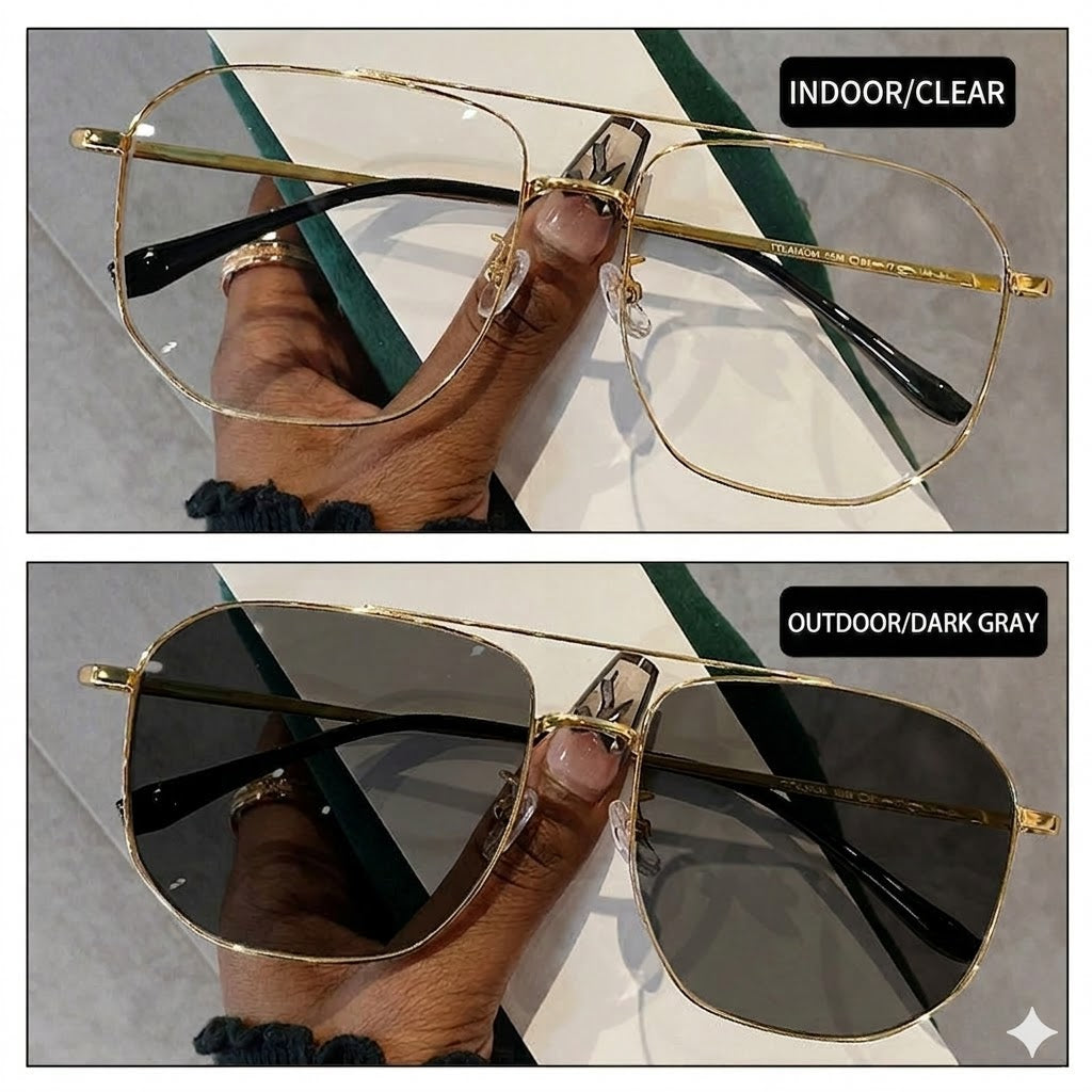 Prescription Men’s Eyeglasses | Large Frame Photochromic Glasses