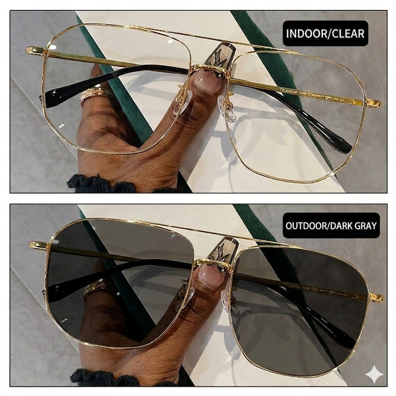 Prescription Men’s Eyeglasses | Large Frame Photochromic Glasses