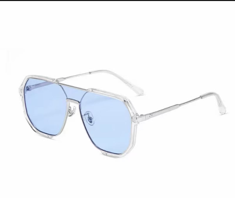 Prescription Sunglasses, Double Bridge Octagonal Large Frame