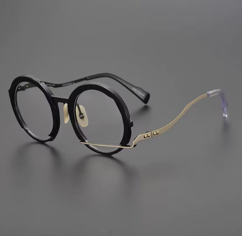 Prescription Glasses | Retro Double Layer Round Optical Frames