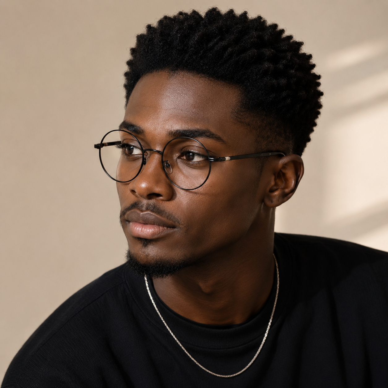 Prescription Eyeglasses | Retro Japanese Black Round Frame