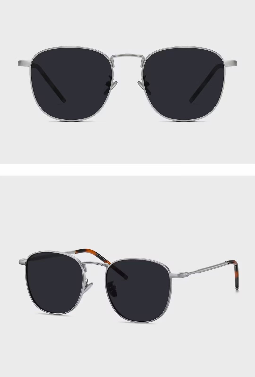 Prescription Sunglasses | Retro Square Round Metal