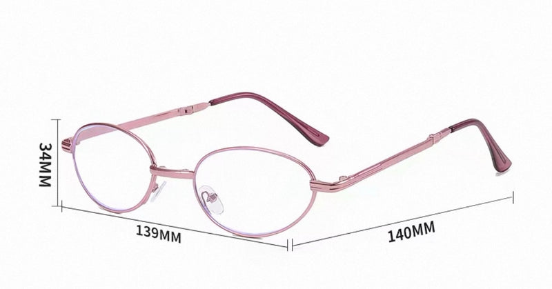 Foldable Multifocal Prescription Reading Glasses for Women