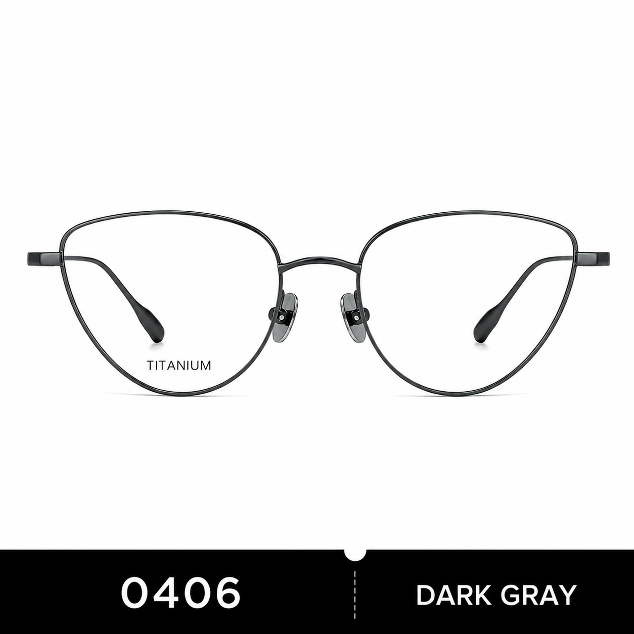 Prescription Women’s Eyeglasses | Gold Wire Cat Eye Ultralight Titanium Frame