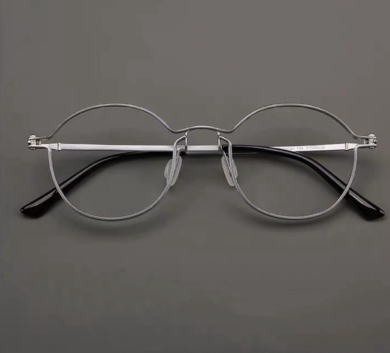 Prescription Glasses | Ultra Thin Wire Titanium Oval Optical Frames
