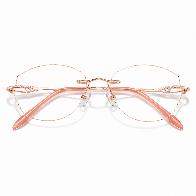 Prescription Reading Glasses, Pink Diamond Fashion Frames