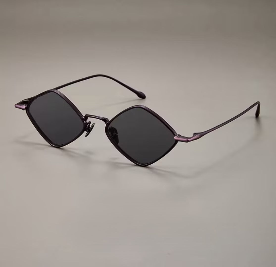 Prescription Sunglasses, Pure Titanium Diamond Decor Shades