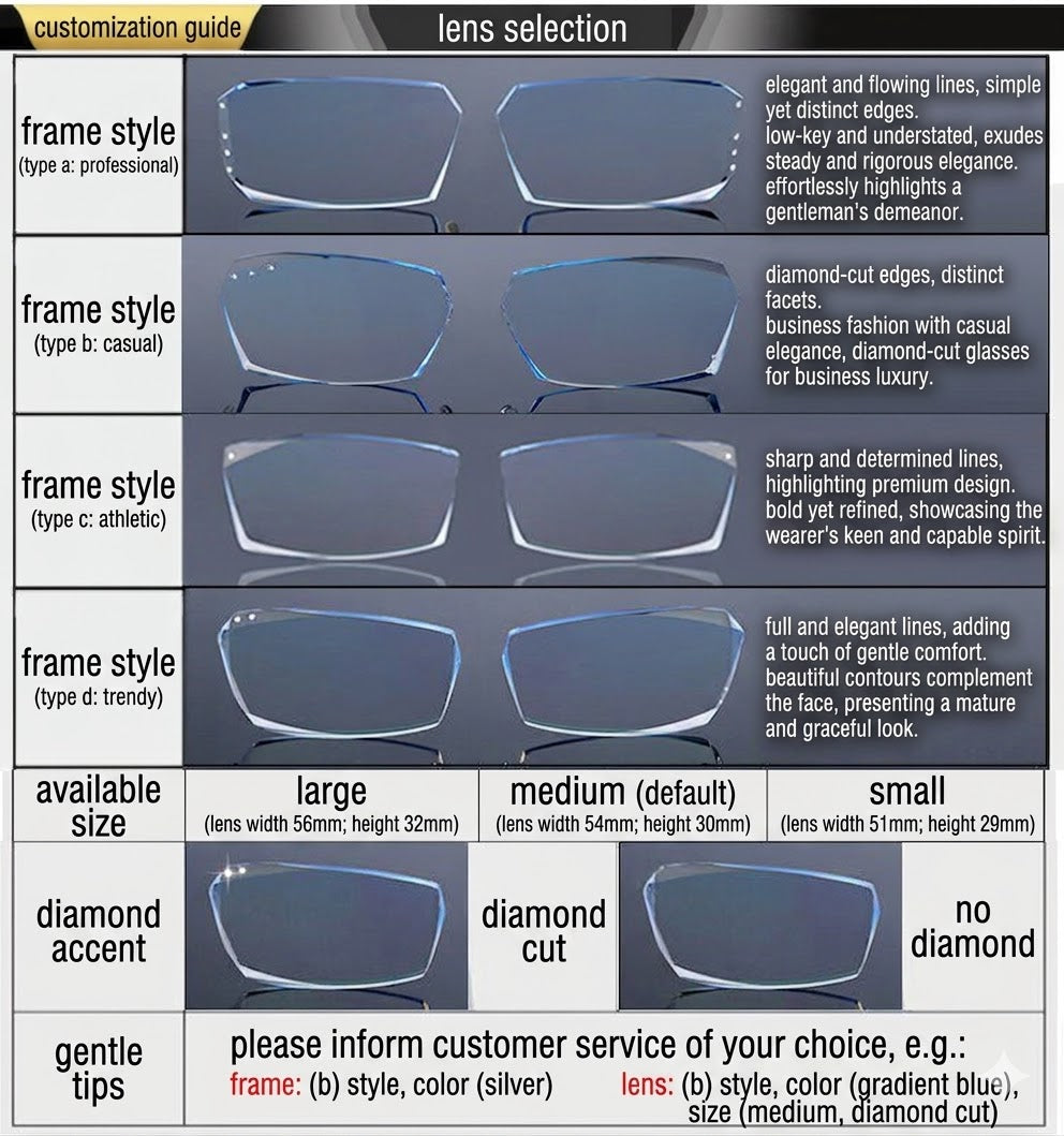 Lightweight Titanium Rimless Business Eyeglasses for Men, Versatile Frame for Work & Daily Commute