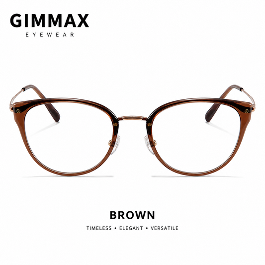 Women Cat Eye Metal Glasses | Elegant Eyewear