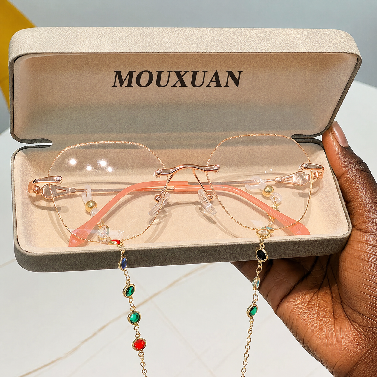 Prescription Reading Glasses, Pink Diamond Fashion Frames
